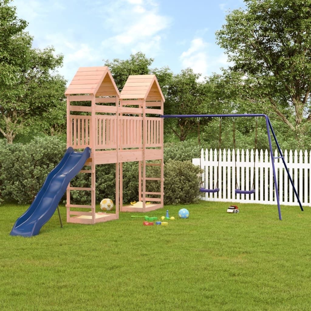2024 Moderne Schaukeln Spielturm Massivholz Douglasie Produktbild 