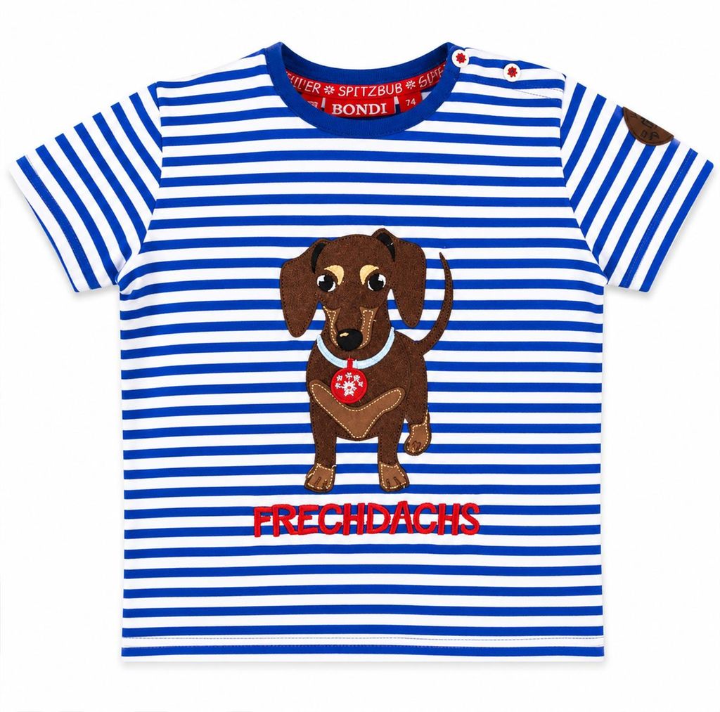 BONDI Jungen T-Shirt "Waldi" 91719 | Blau Weiß Gestreift Produktbild 