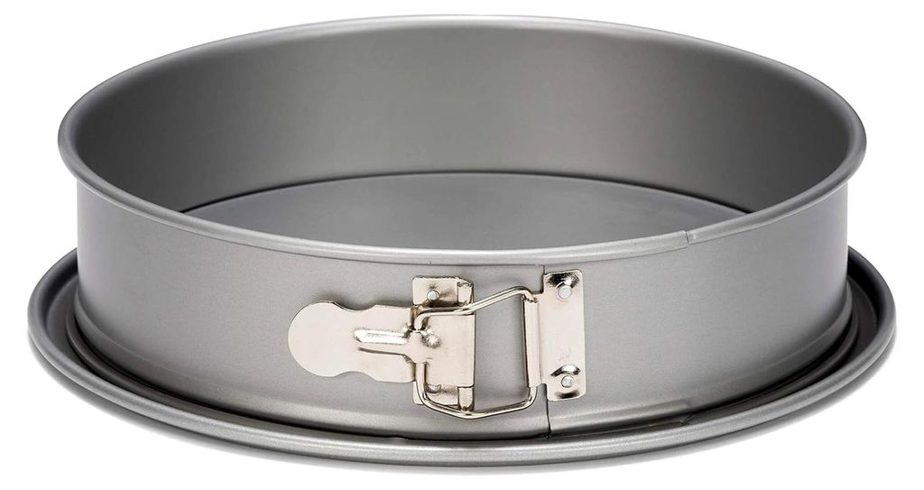 Springform Ø 24 cm mit auslaufsicherem Boden - Silver-Top Serie - Antihaftbeschichtung - kratzfest und formstabil, silberfarben - hitzebeständig ...