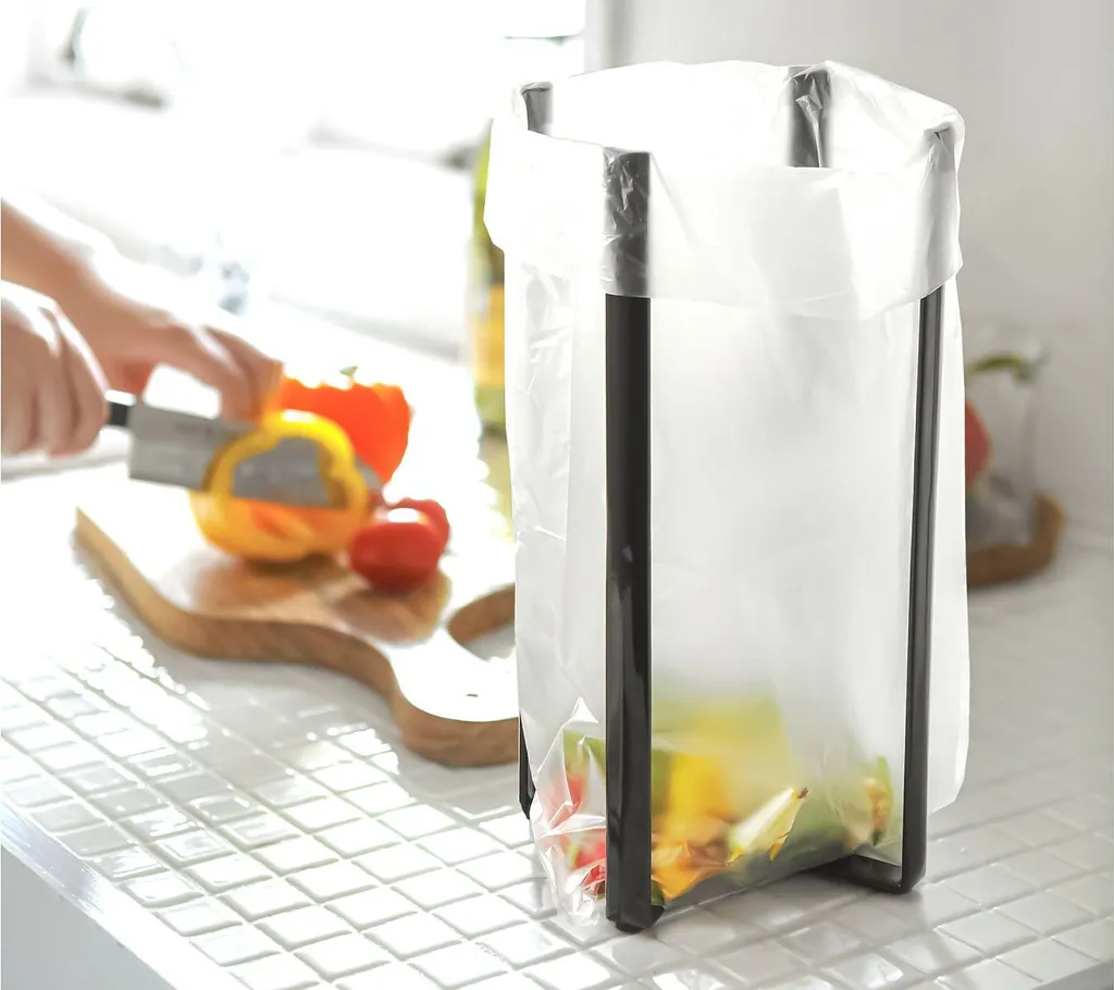 Support polyvalent cuisine en acier noir - Design compact et robuste