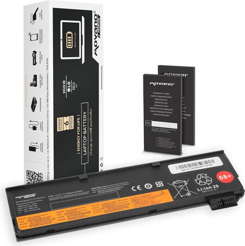 Akku für Lenovo ThinkPad T440 T450s X240 6400mAh