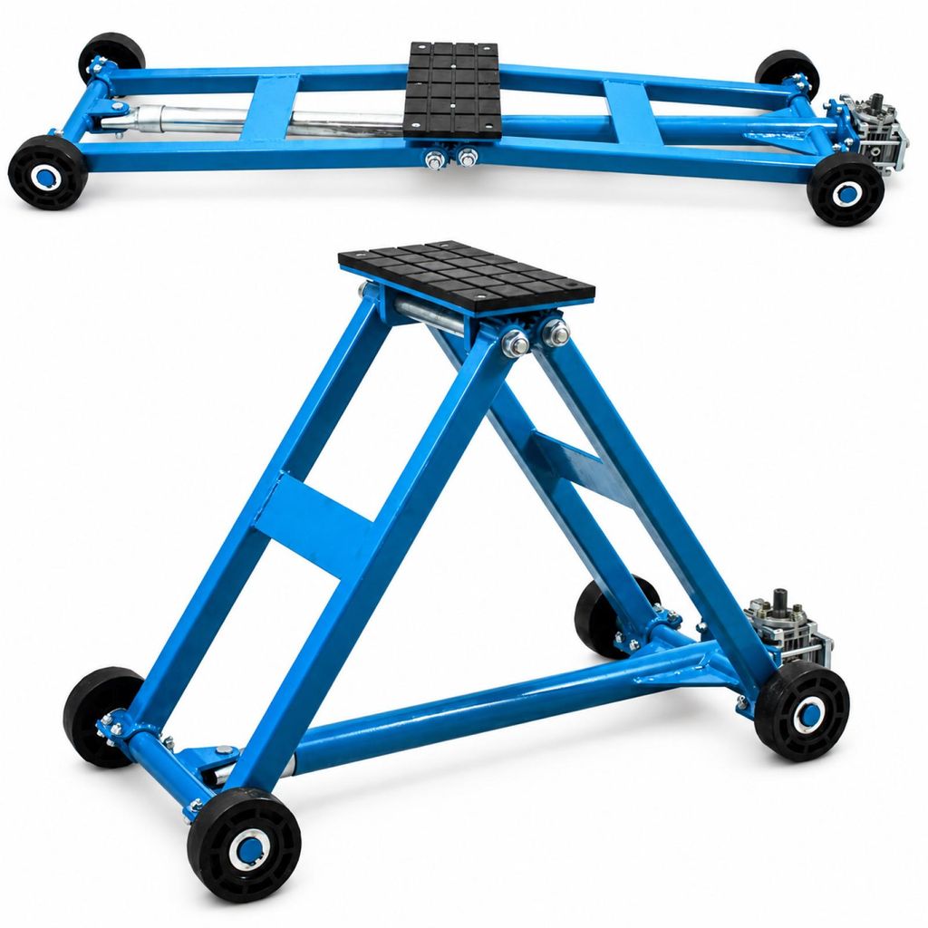 Bituxx KFZ Scherenlift 2,5T flach Wagenheber Blau MS-19207 Produktbild 