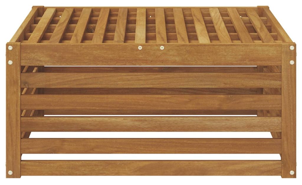 "Rabatt 2026"Outdoor-Fußhocker Natur 79 x 79 x 37 cm Massivholz Akazie - Gartensofas GermanyMöbel11849