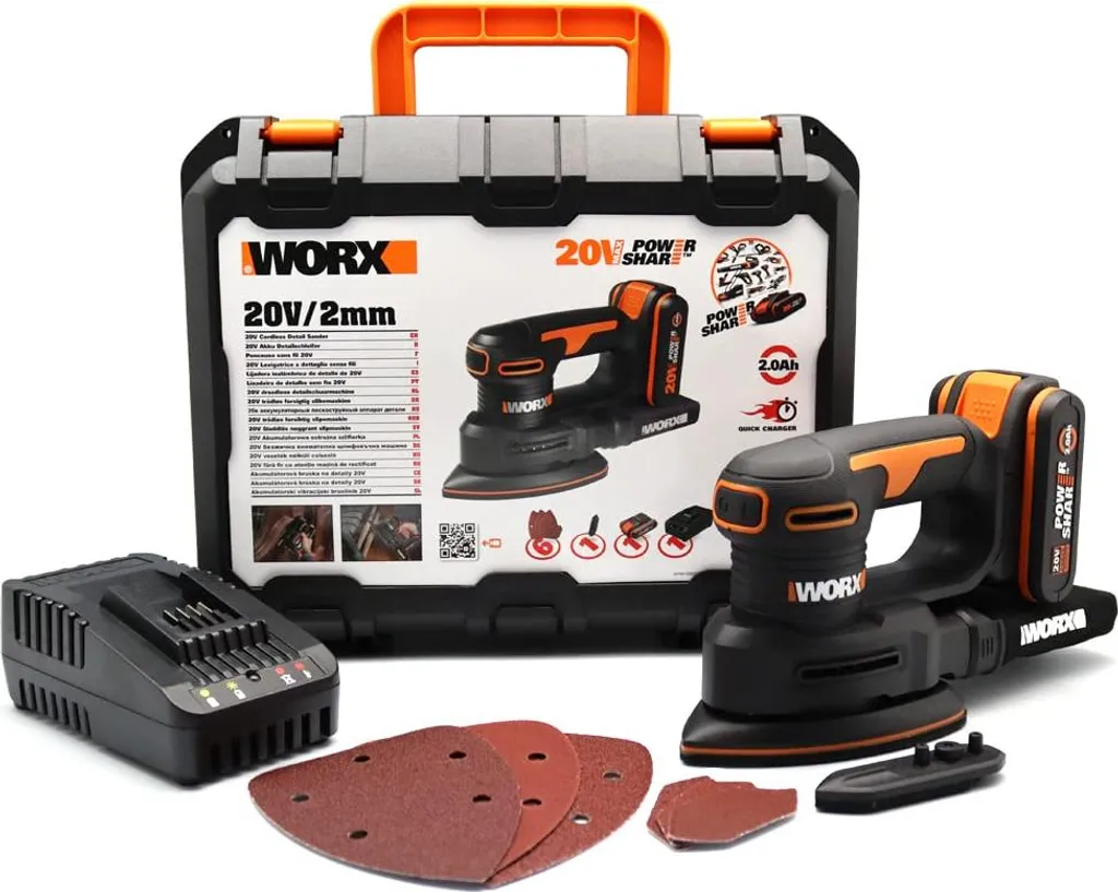 Ponceuse de détails WORX WX822 : finissez vos angles de bois sans effort