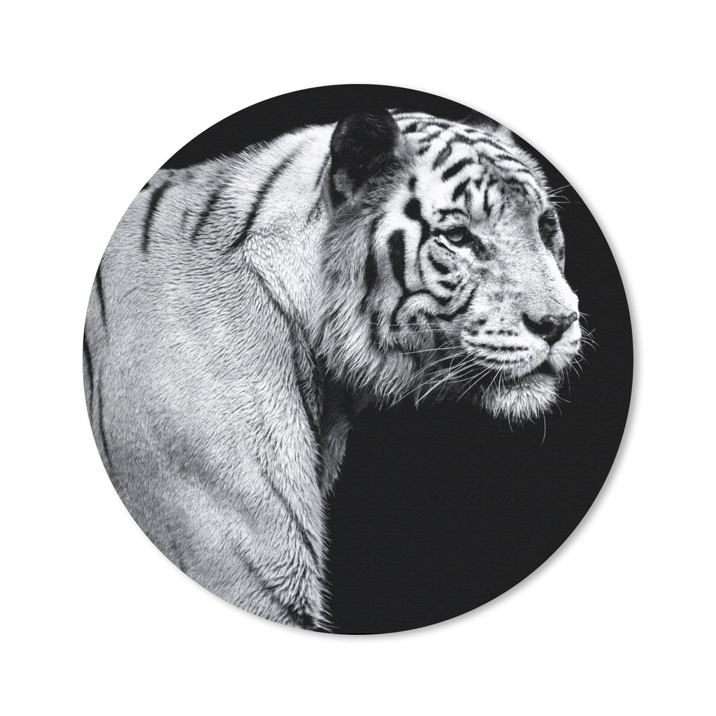 MuchoWow Mauspad Mousepad Tiger - Wilde Tiere - Licht 40x40 cm - Mousepads - Maus Mat - Pad - Mausunterlage
