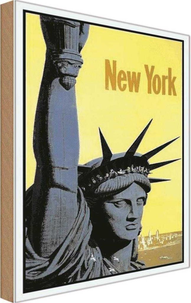 vianmo Holzschild 30x20 cm New York Statue of Liberty Amerika USA