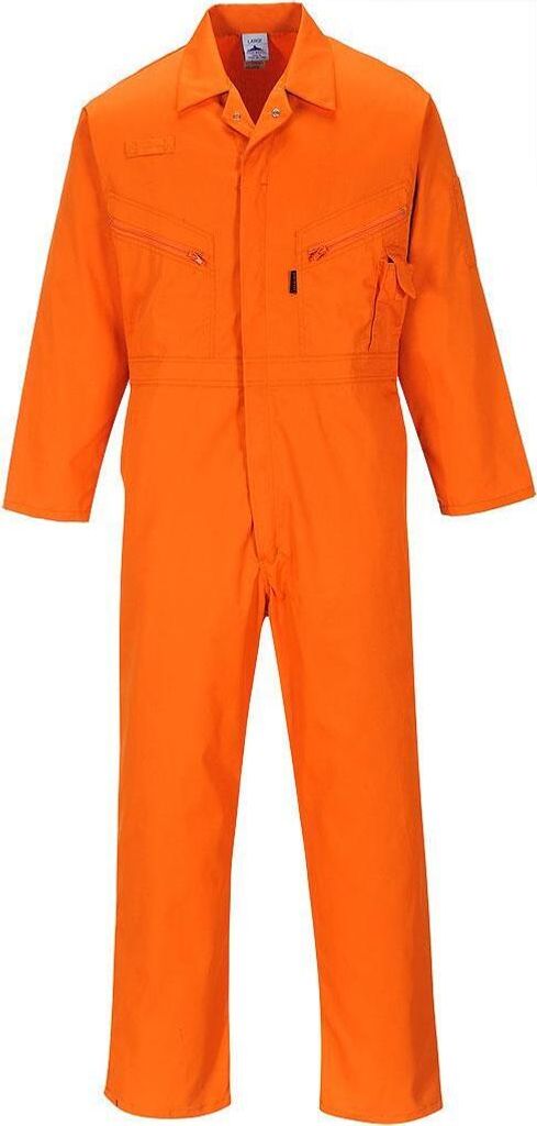 Portwest Liverpool Rits Overall - Marine Lang, Maat XL, C813NATXL