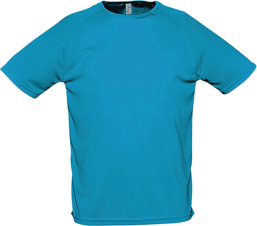 SOLS Herren Sporty Performance T-Shirt, Kurzarm, Rundhals PC303 (3XL) (Aqua)