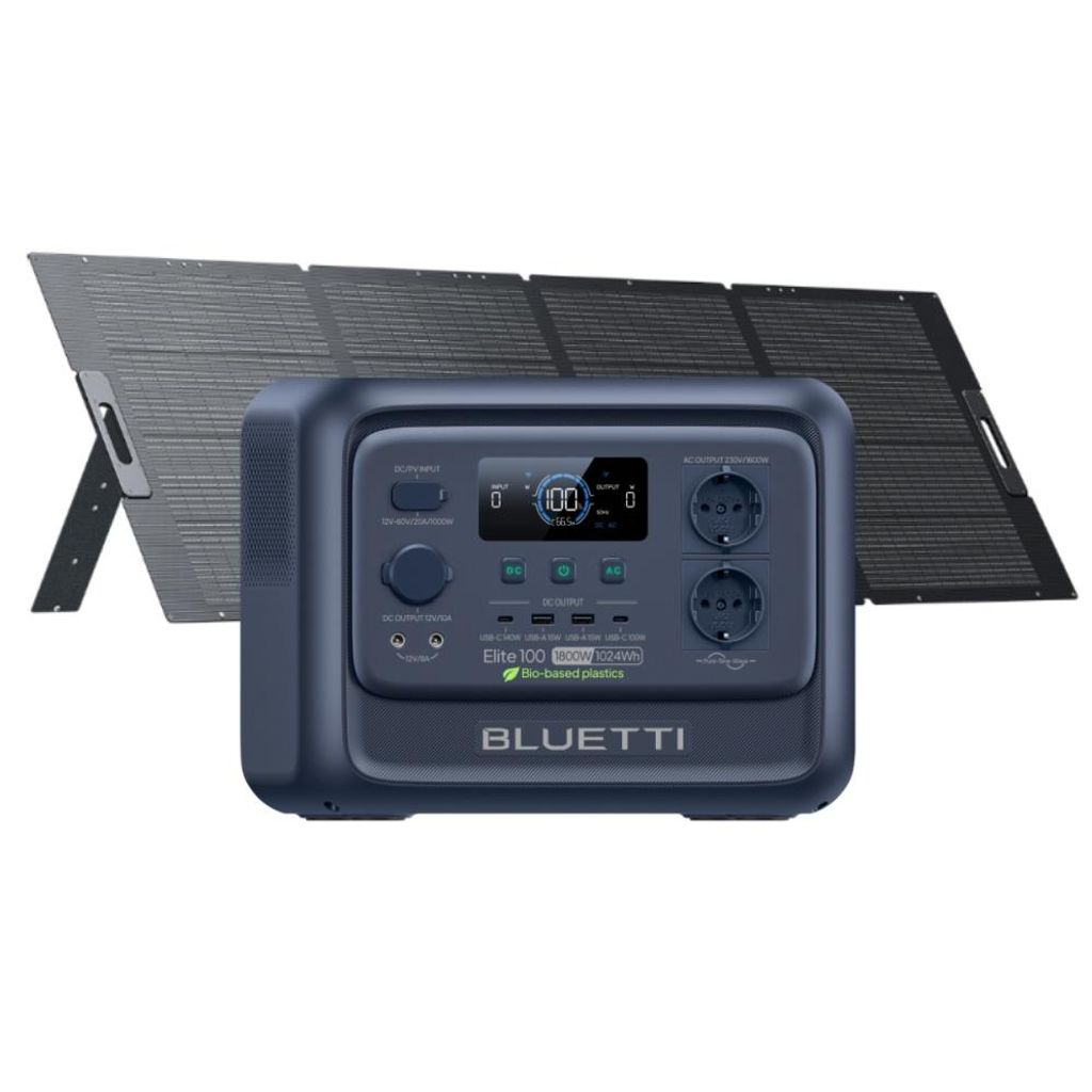 BLUETTI Power Station portatile Elite 100 V2 con pannello Immagine del prodotto 