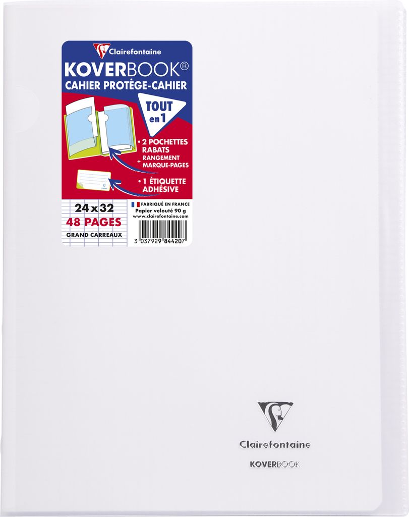 Clairefontaine 10x Koverbook, Heft 24x32cm, 24 Blatt 90g - Farblos 984420C