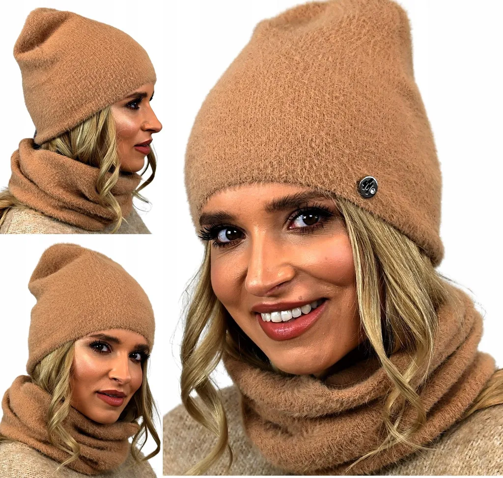 Set Sciarpa e Cappello Alpaca Caramello AL1 | Accessori Inverno 2026 - 5