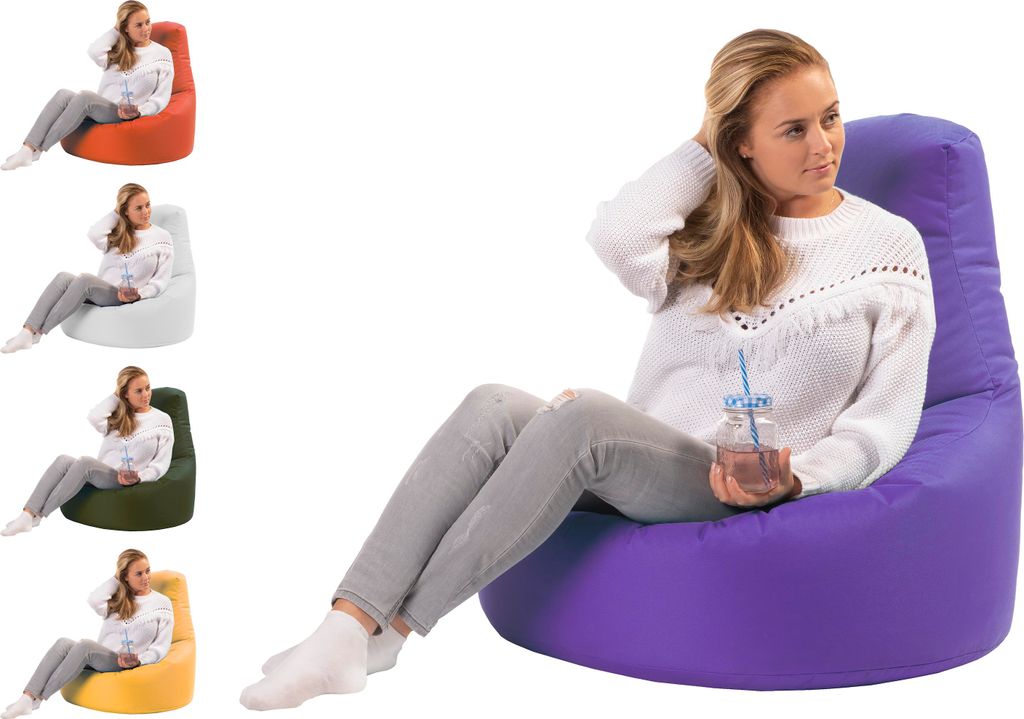 sunnypillow Gaming Sitzsack XXL mit Styropor Füllung Outdoor & Indoor für Kinder & Erwachsene Sitzsäcke Sitzkissen Bodenkissen viele Farben zur ...