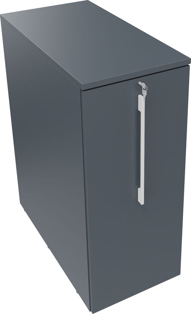 Orgacontainer 3OH li o. Ausfräsung B463xT900x1115mm Lavagrau