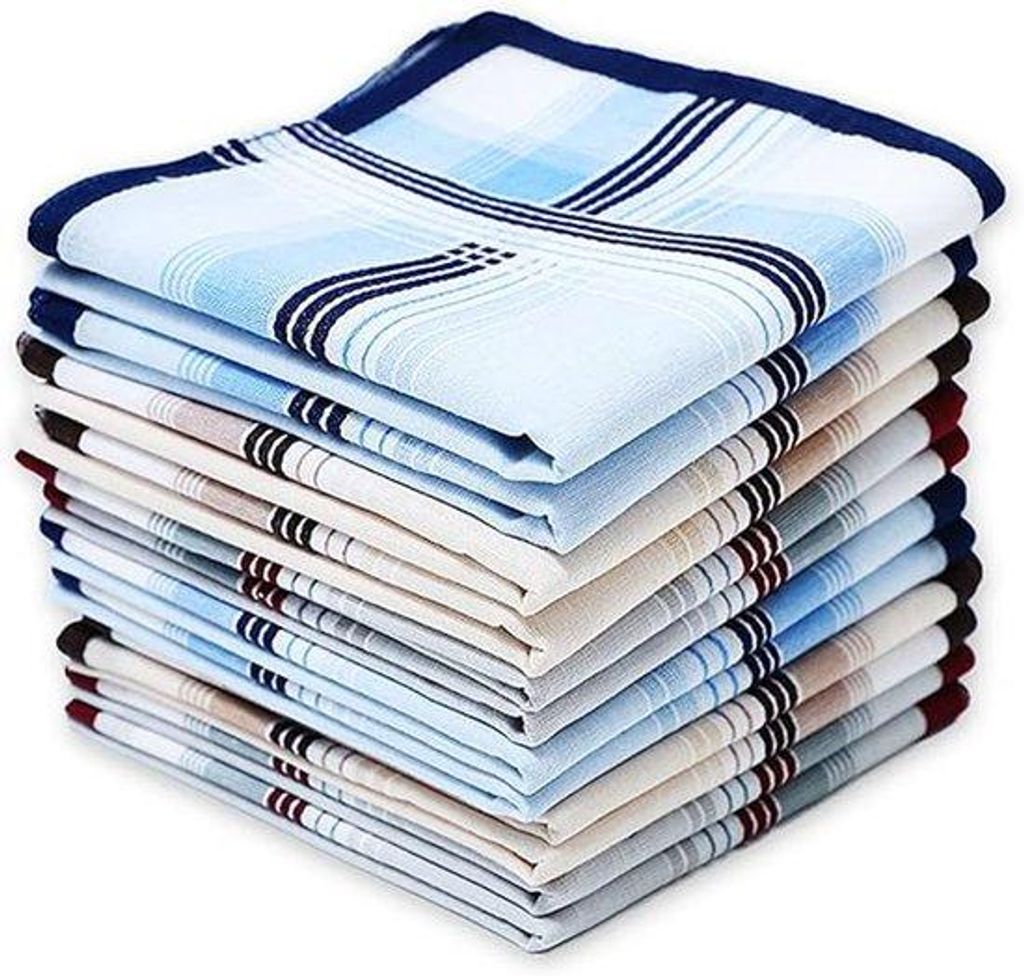 Mouchoirs en tissu haut de gamme et soyeux - 100 % coton - Image du produit 