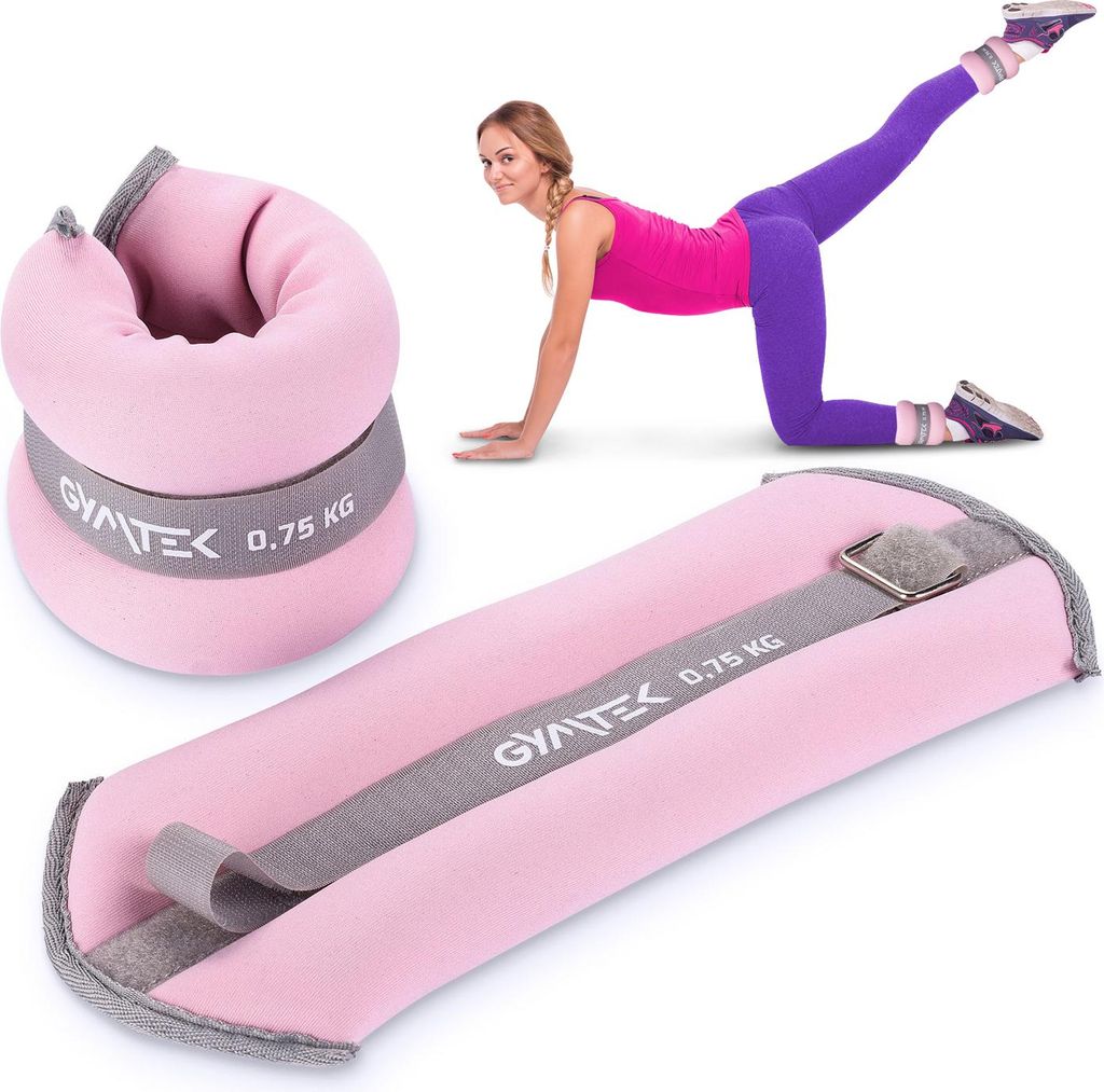 Gymtek® Záťažové manžety - 2x 0,75 kg - Závažia na nohy a Obrázok produktu 