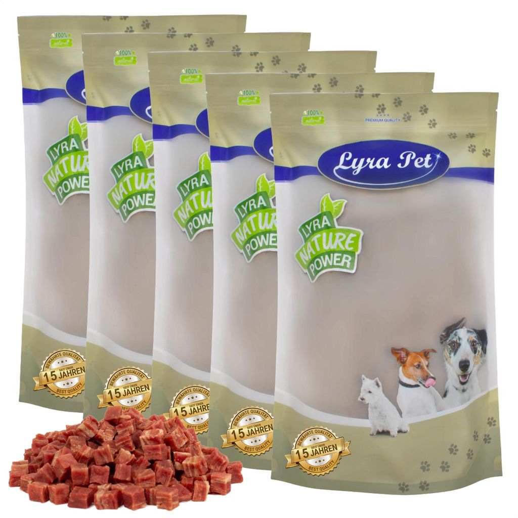 5 kg Lyra Pet Entenfleischwürfel mit Fisch