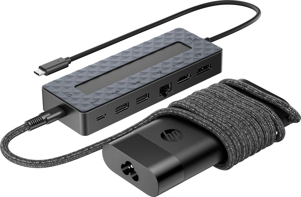 HP Universal USB-C Hub und Laptop-Ladegerät-Kombination Produktbild 