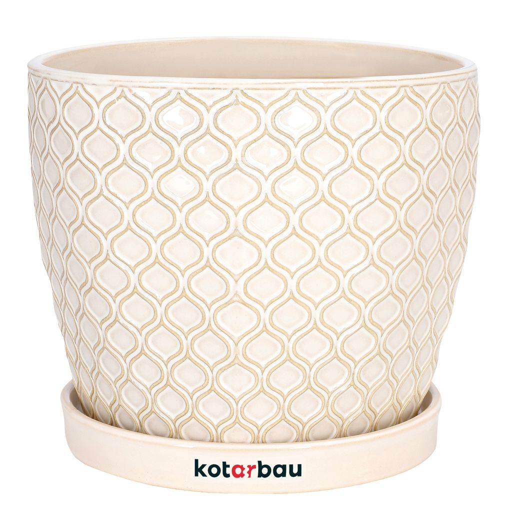 KOTARBAU® Keramik Blumentopf Übertopf für Pflanzen ⌀ 17 cm Produktbild 
