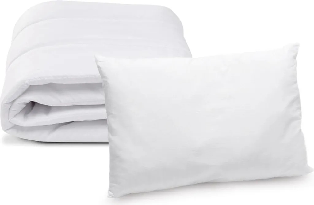 Couette Bébé 75x120 et Oreiller pour Lit Enfant - Literie Saine à 95°C
