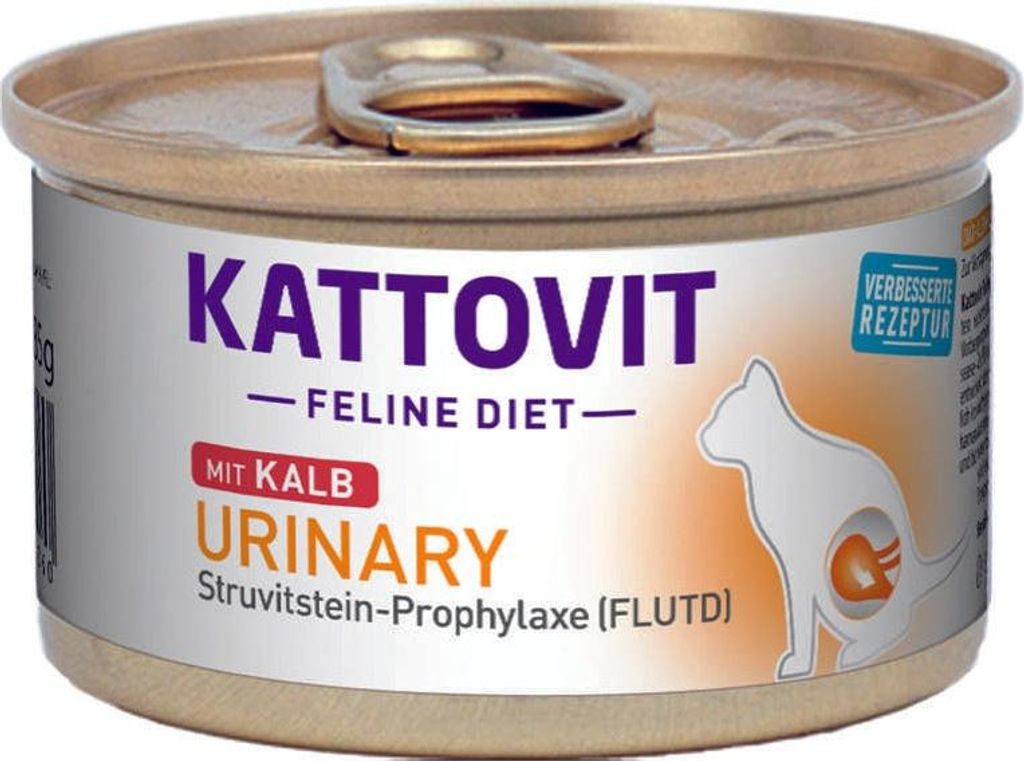 Kattovit - Feline Diet Dose Urinary 12x85g | Kalb