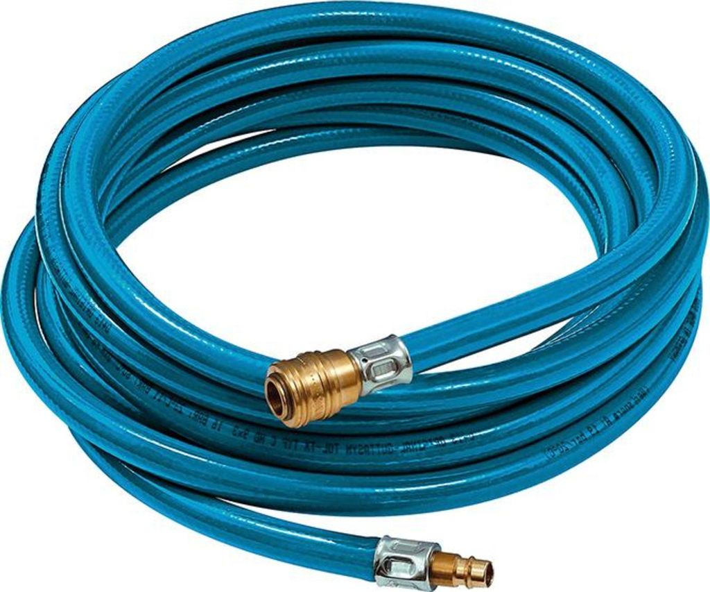 Riegler Werkstattschlauch-Set Kupplung u Stecker NW7,2 blau 6x2,35mm 10m