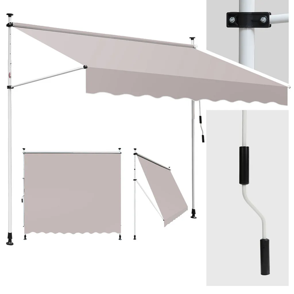 Tenda da Sole Beige Yakimz 2M - Ombra Fresca per il tuo Balcone