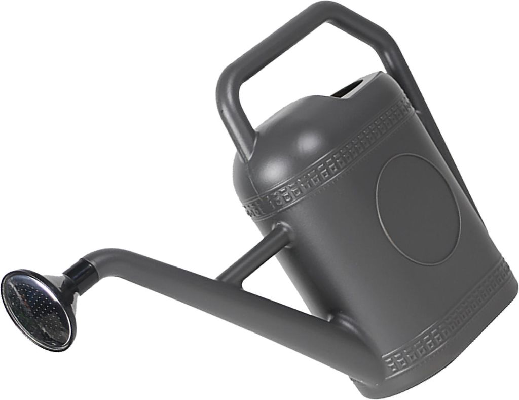 Gießkanne 5L Large Long Spout Flower Watering Kettle mit Sprinklerkopf für Outdoor Indoor-Pflanzen Grau