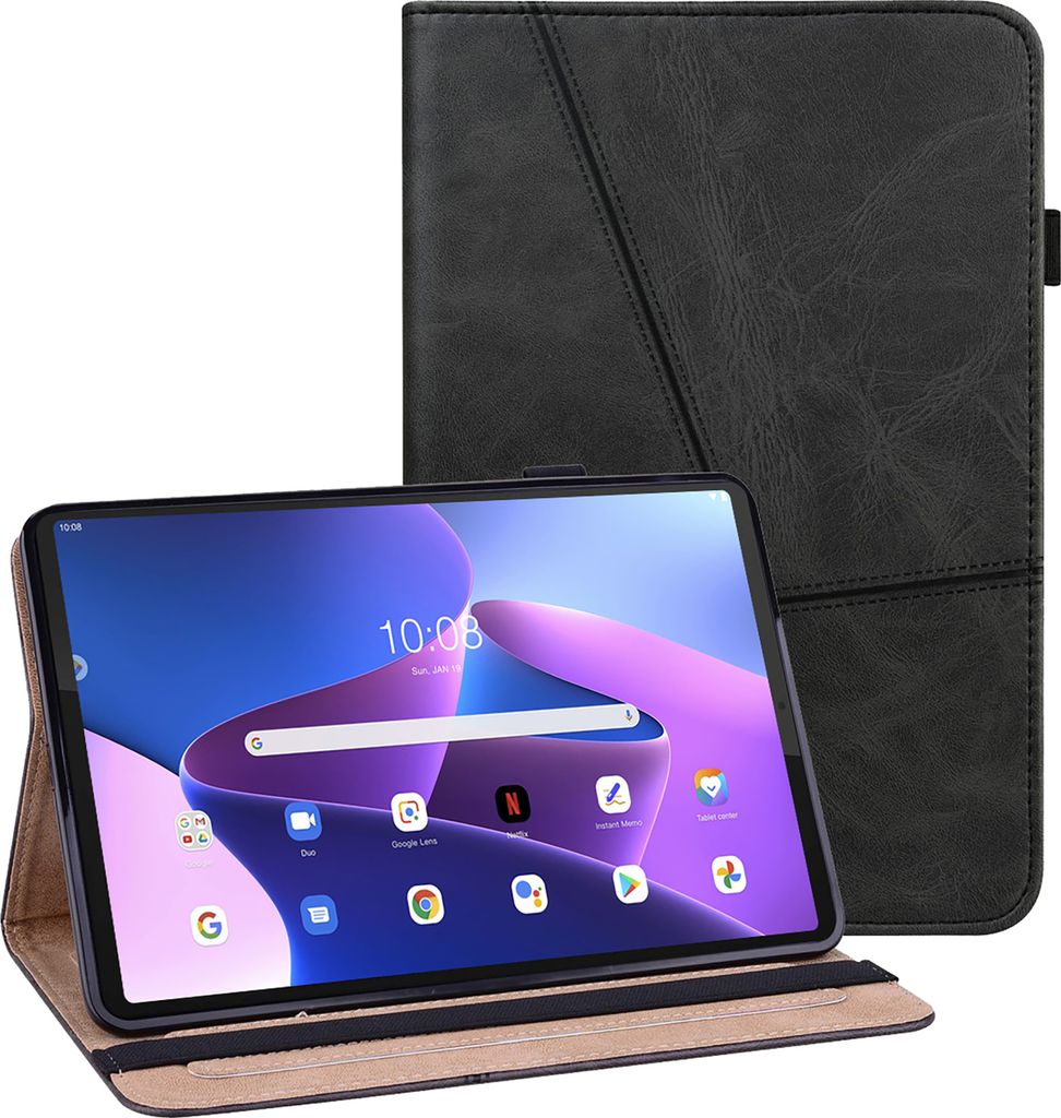 Hülle Lenovo Lenovo Tab M10 Plus Gen 3 Schutzhülle - Cazy - Schwarz