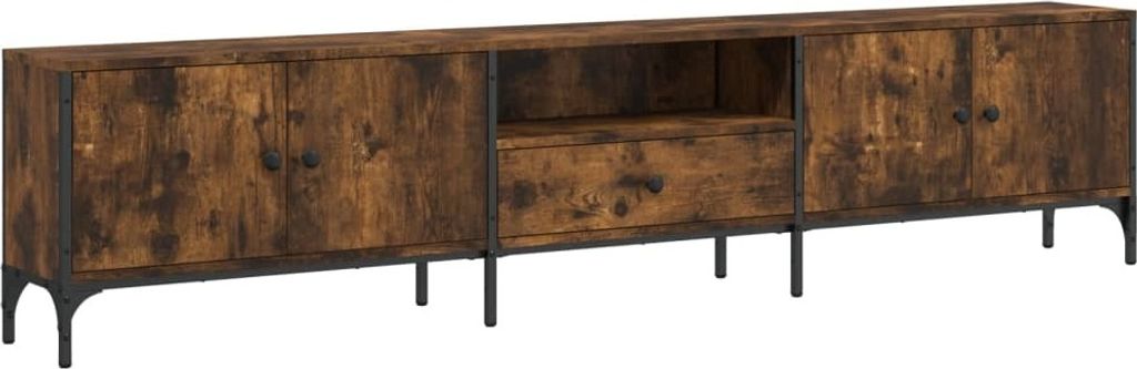 TV-Schrank mit Schublade Räuchereiche 200x25x44cm Holzwerkstoff