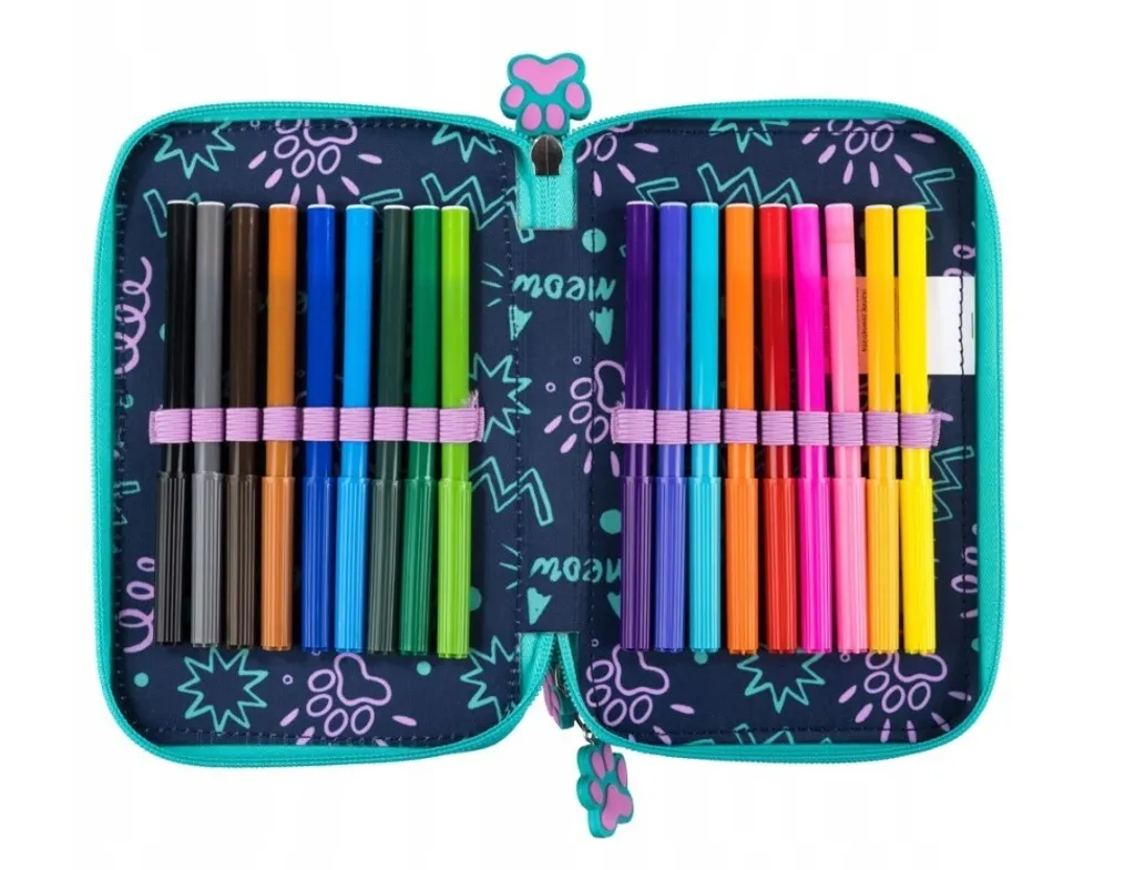 Trousse multi-compartiments entièrement équipée motif petit chien - 4