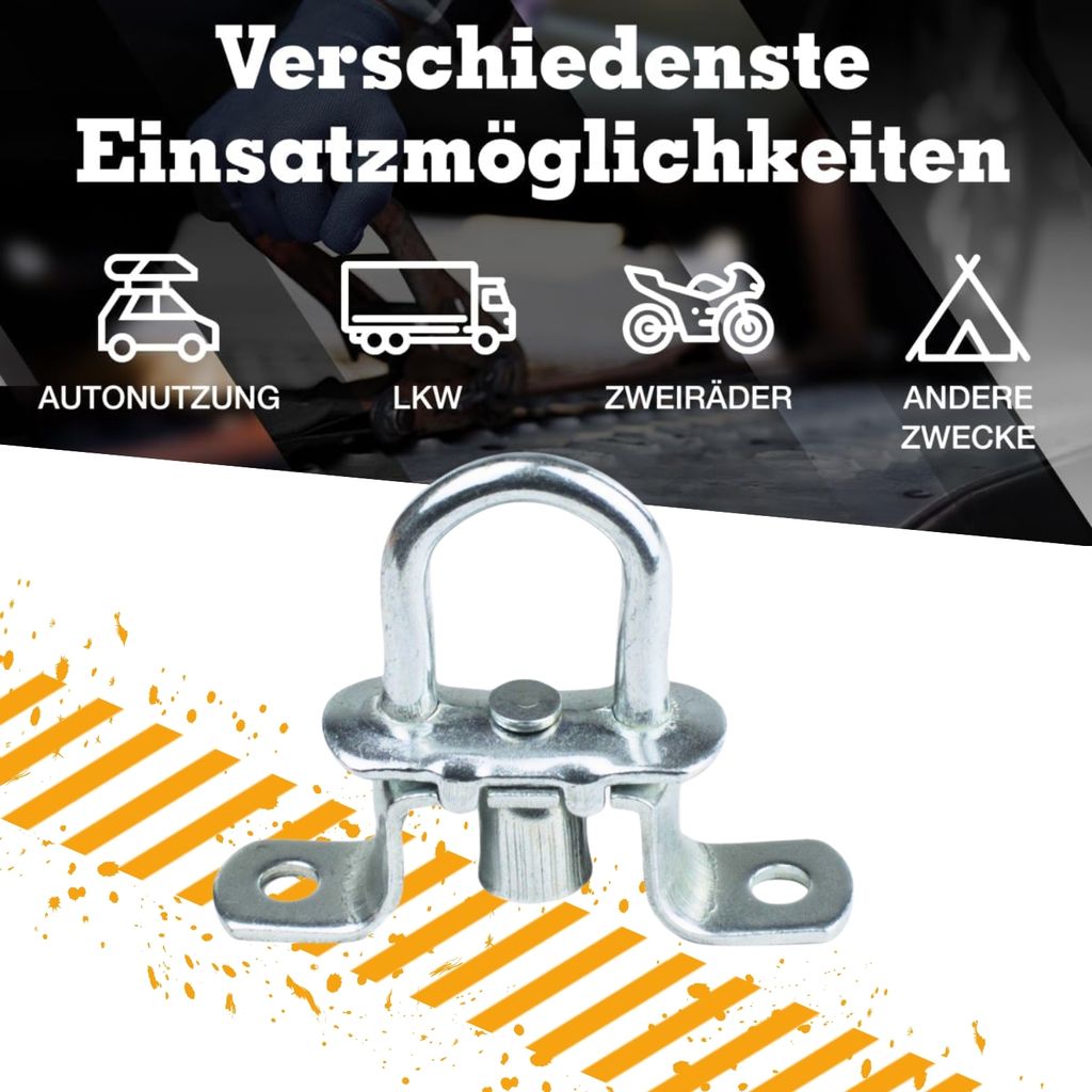 2 Stück Zurrpunkte Für Airlineschiene - Aluminium Ladungssicherung