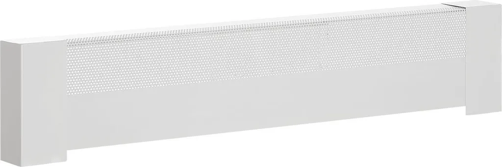 Grille de radiateur robuste en acier blanc Basic - Format 916x80 mm - 12