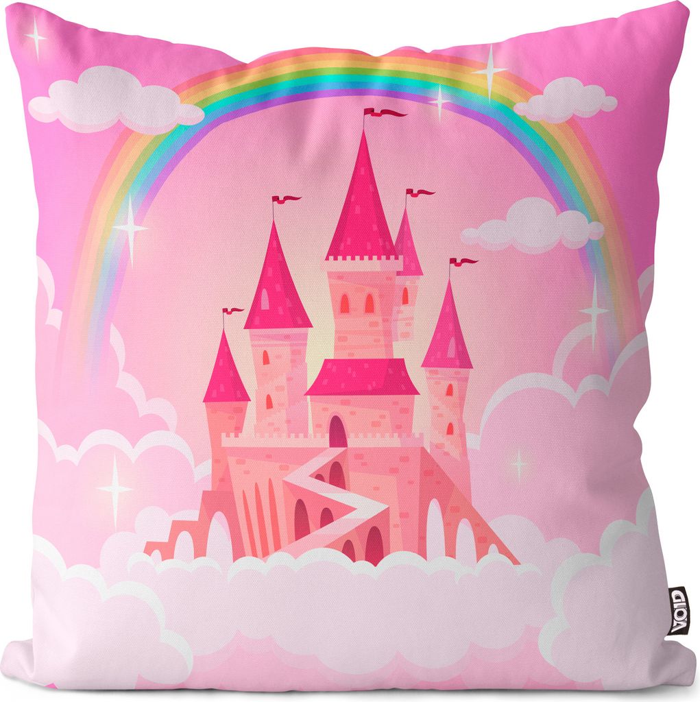 VOID Traumschloss Prinzessin Kissenbezug Kissenhülle Sofakissen Kissen Deko Outdoor-Kissen Dekokissen