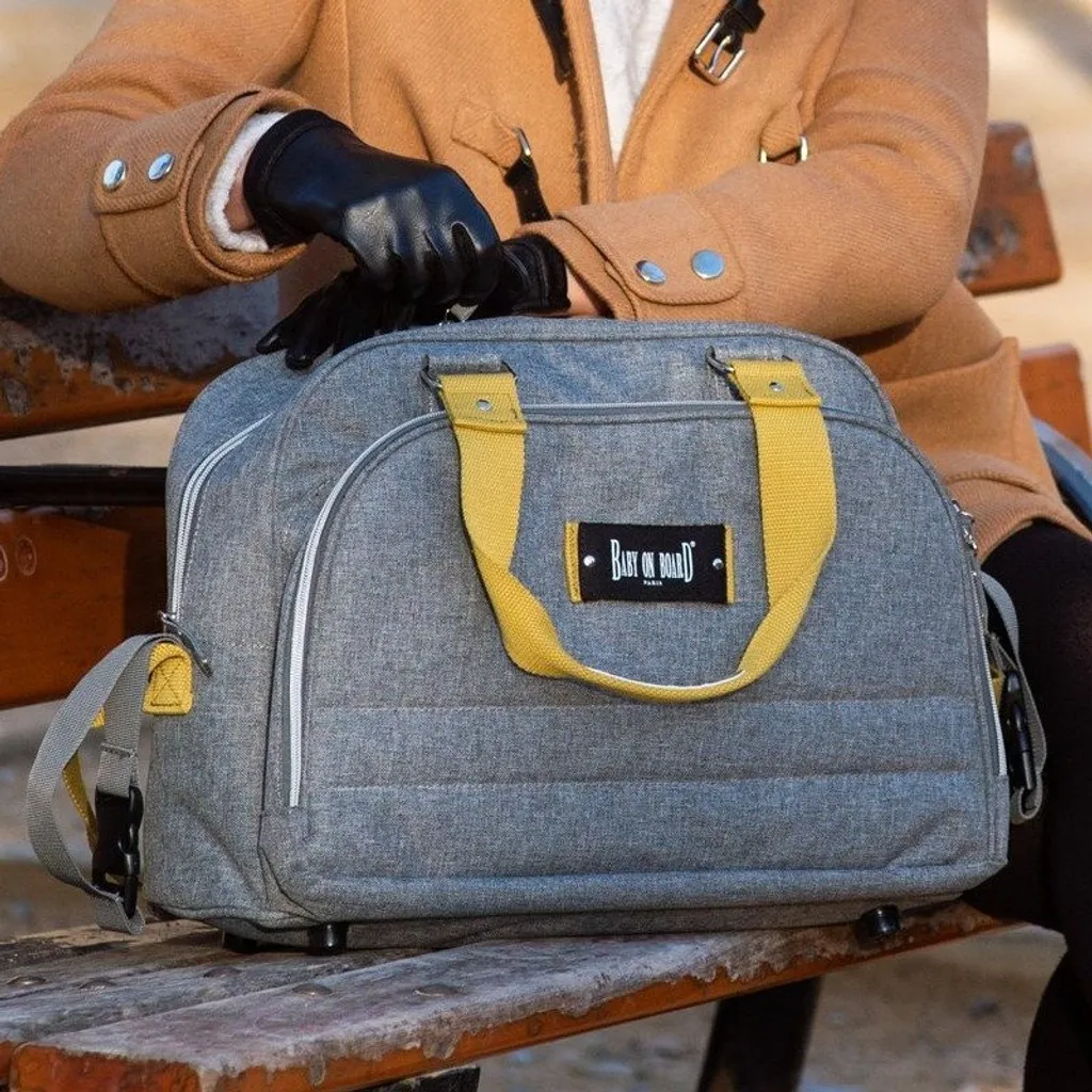 Sac à langer moderne Urban Yellowstone : bagagerie bébé chic et utile