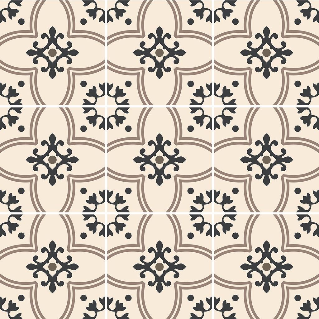 Selbstklebende Fliesenaufkleber für Küche und Bad – 9 SUZANNA AZULEJOS Fliesenaufkleber – 9 Aufkleber 20 x 20 cm