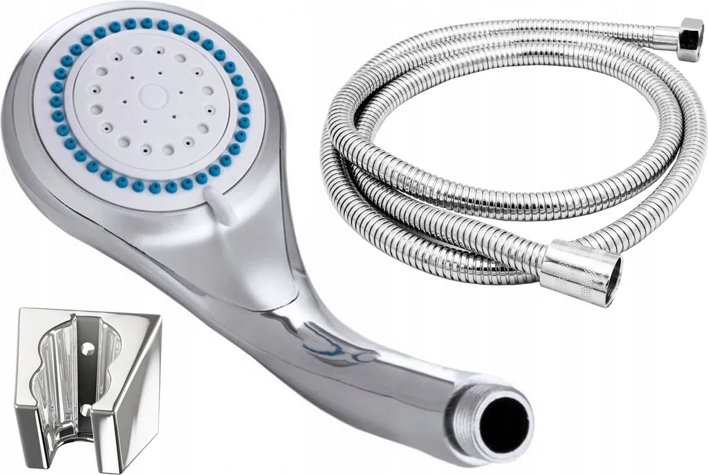 Granitan | Set doccia Doccia 3 funzioni - Cromo - Alta qualità - Utilizzabile universalmente - Robusto