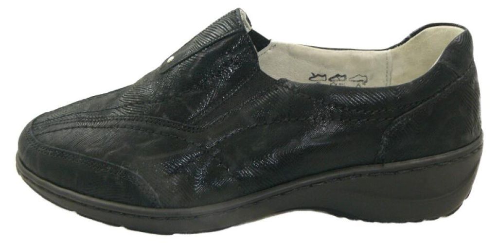 Waldläufer Kya, wijde slippers, zwart Productafbeelding 