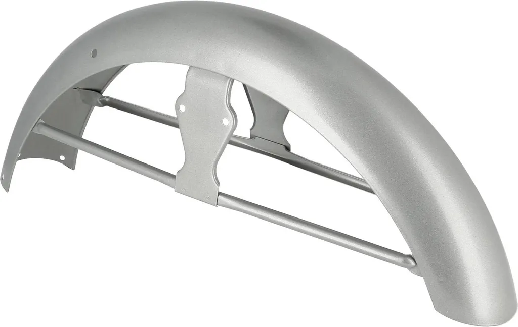 Garde-boue avant argent avec entretoise pour Simson S50 - Pièce origine