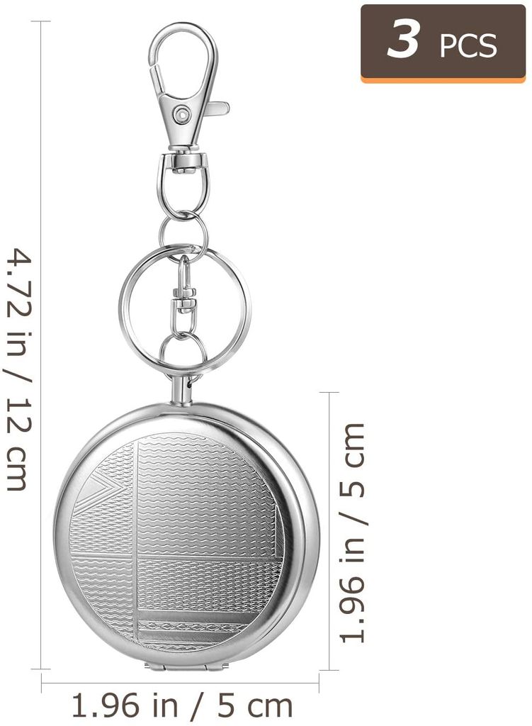 Portabler Mini Aschenbecher mit Schlüsselanhänger
