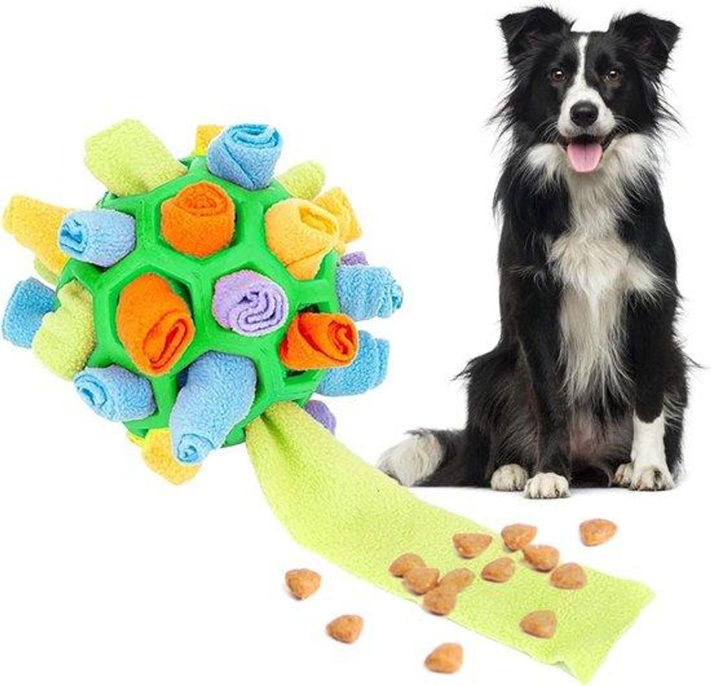 Interaktives Hundespielzeug - Snuffelball und Snuffeltuch für Hunde in verschiedenen Größen