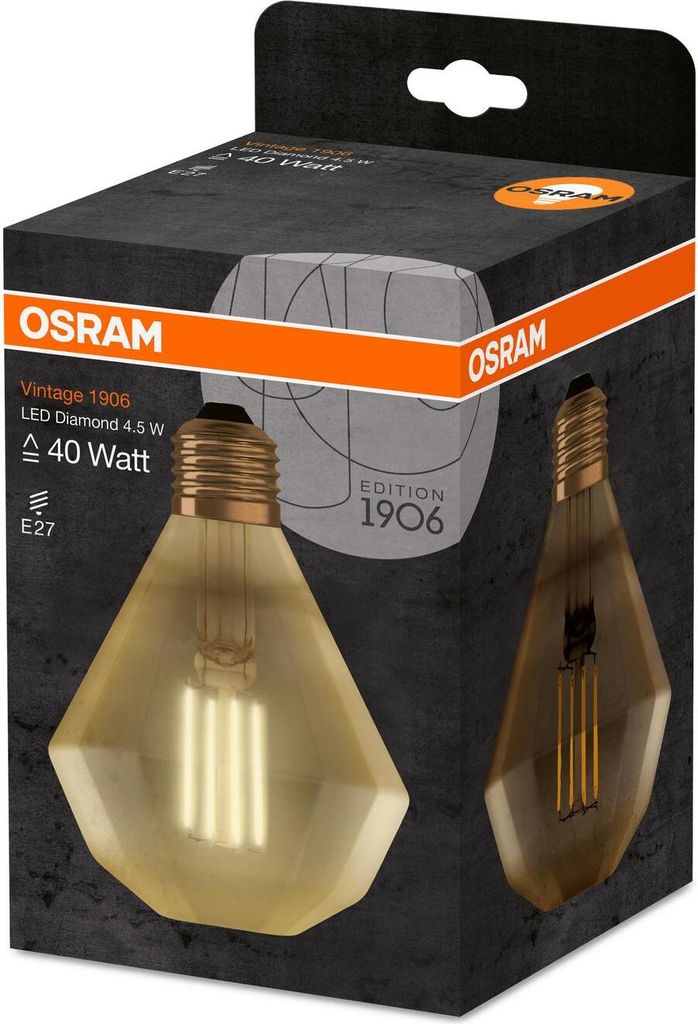 Amp.led Diamond édition 1906 Claire Filament Or 4.5w40 E27 Image du produit 