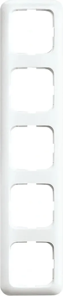 Cadre Reflex SI blanc alpin 5 postes Busch-Jaeger 2515-214 robuste