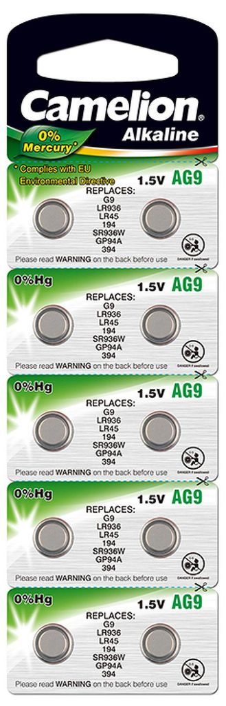 Camelion Knopfzelle LR45 / AG9 / G9 / LR936 / 194 / SR936W Produktbild 
