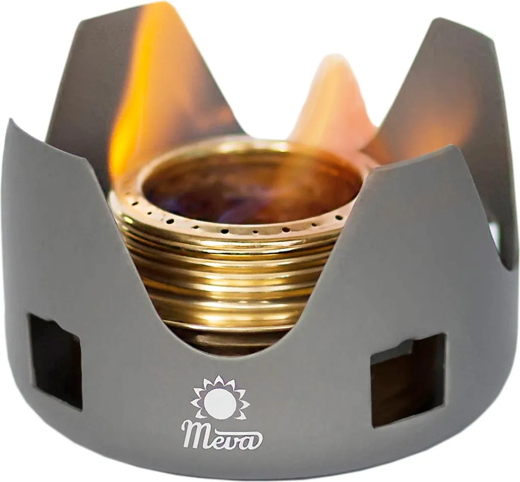 Fornellino ad Alcool MEVA Ultraleggero per Trekking e Biking - 4