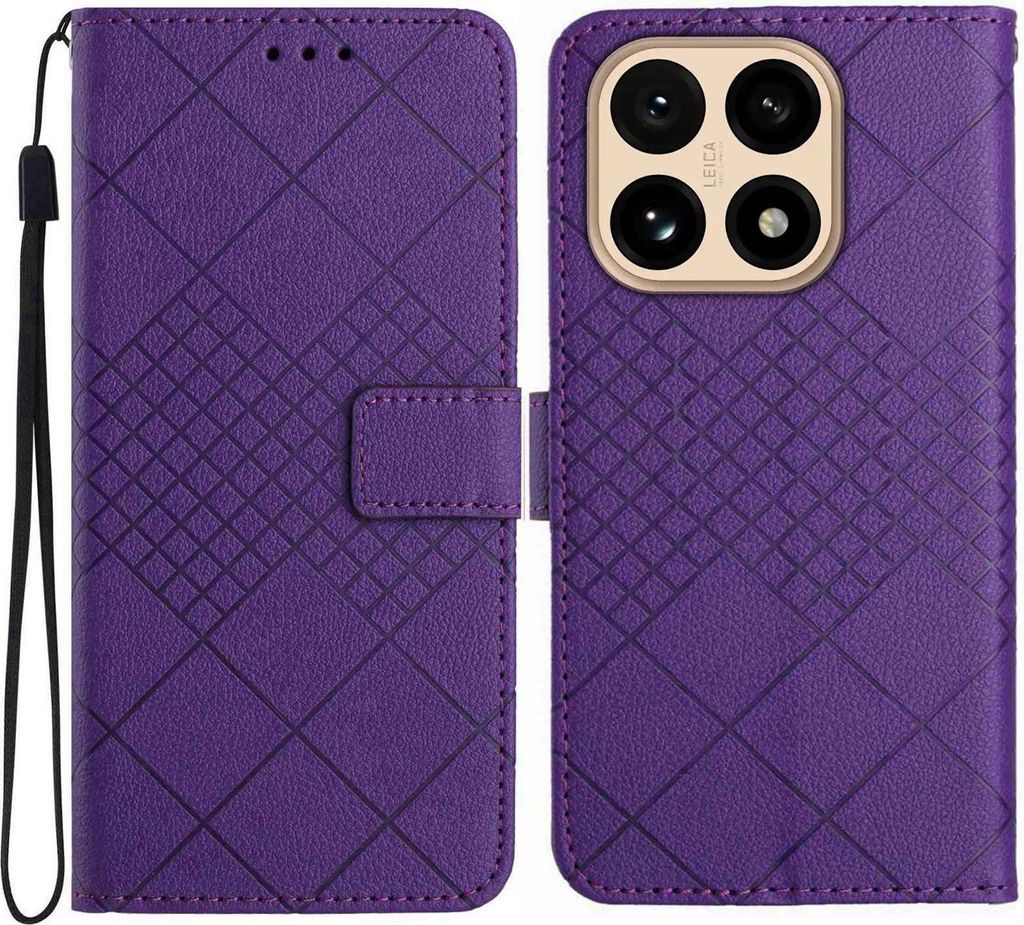 Xiaomi 15T Hülle - Coverup Rhombus Klapphülle - Violett