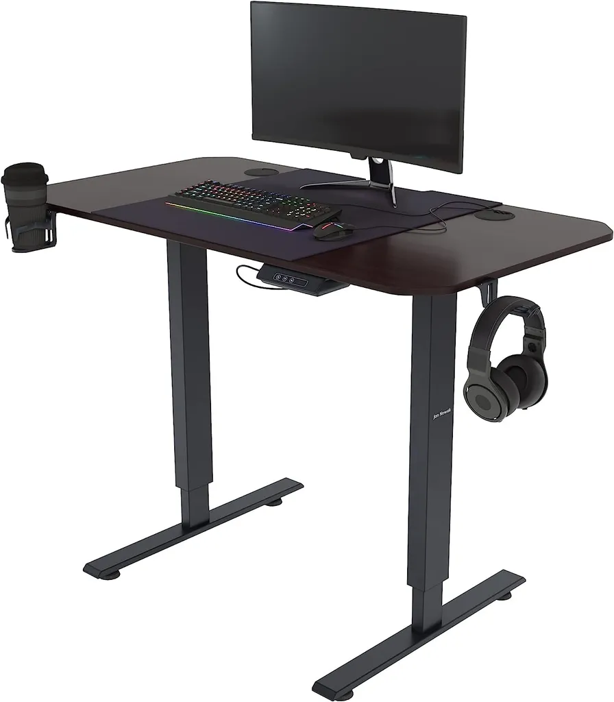 Table de bureau ergonomique 110x60cm avec écran tactile et mémoire