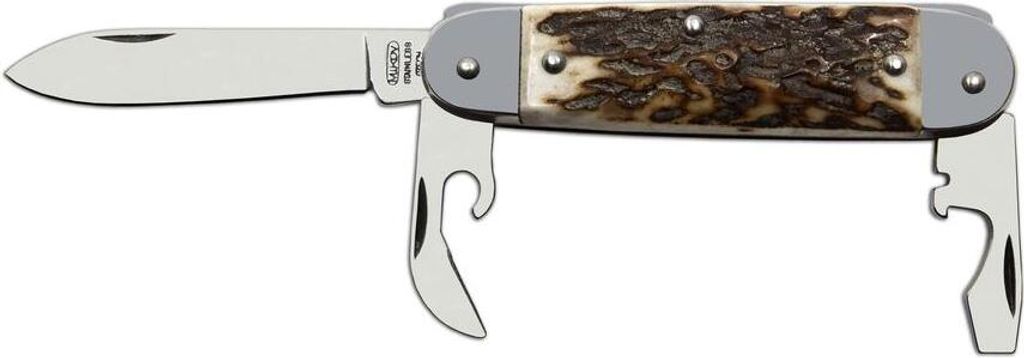 Mikov Jagdtaschenmesser 233-NP-3 mit Leder-Etui