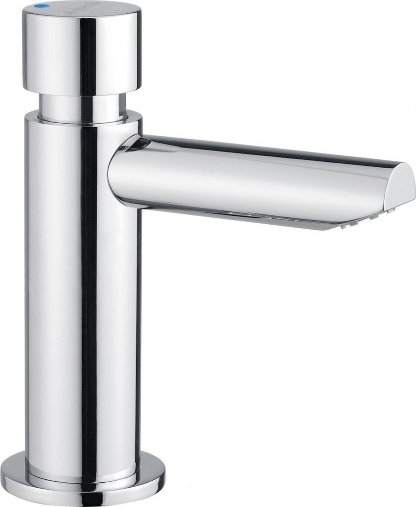 Timed washbasin mixer