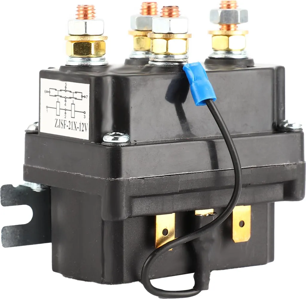 Contacteur de Treuil Électrique 12V 250A - Solénoïde Universel SUV UTV