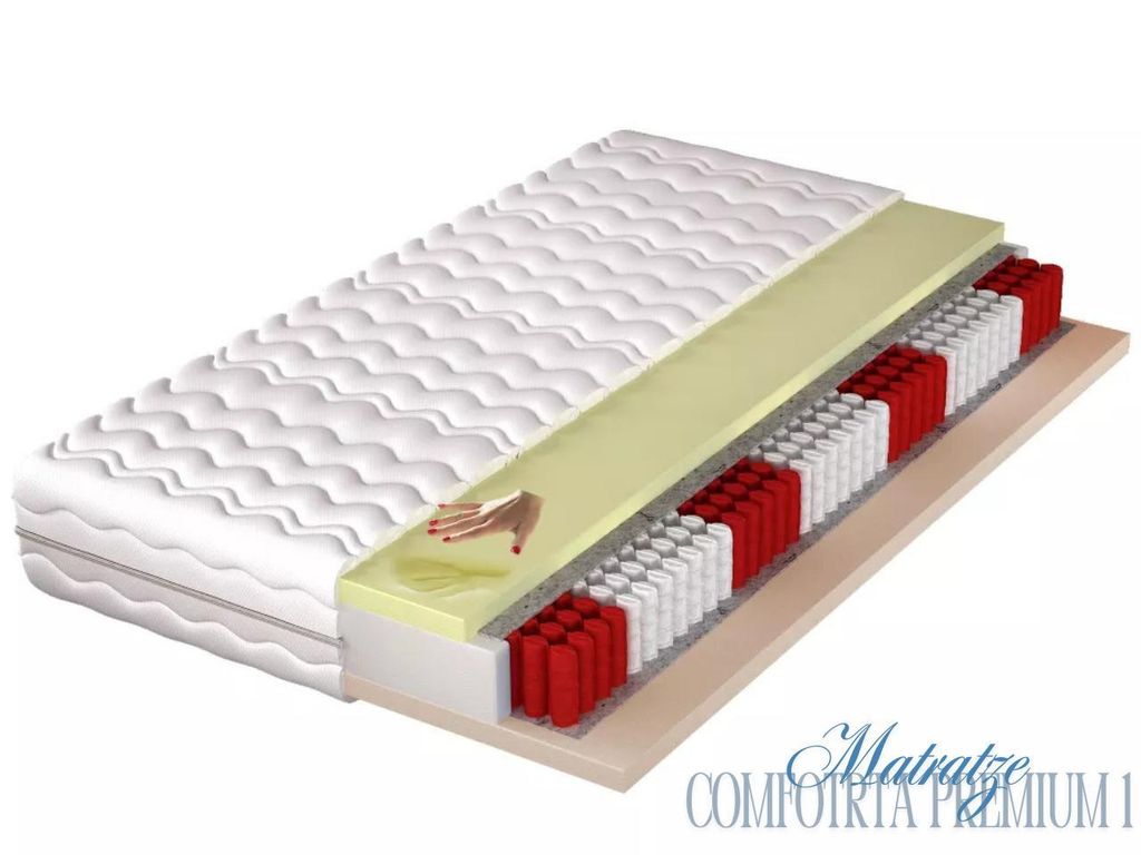 KLICKMOEBEL Multipocket Matratze 200x200 Comforta Premium 1 – 7-Zonen, Visco & HR-Schaum, orthopädisch, H4 fest - abnehmbarer Bezug